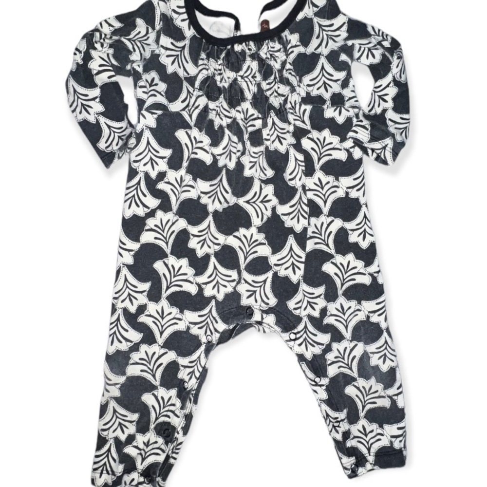 Tea Collection girls romper, size 6-9 months